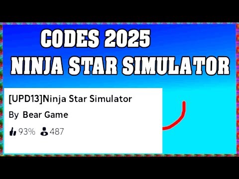 Ninja Star Simulator Codes 2025 / Roblox ! 🎮🔑