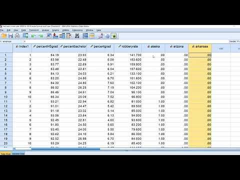 Fixed effects panel regression in SPSS using Least squares dummy variable approach