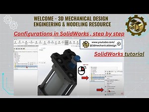 SolidWorks tutorial, configurations in solidworks step by step