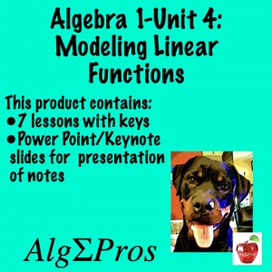 Unit 4: Modeling Linear Functions (Notes Bundle)