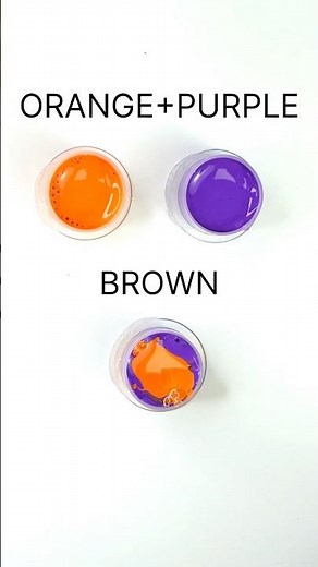 How to Make Brown Color | Color Mixing Techniques in 30 Seconds #shorts