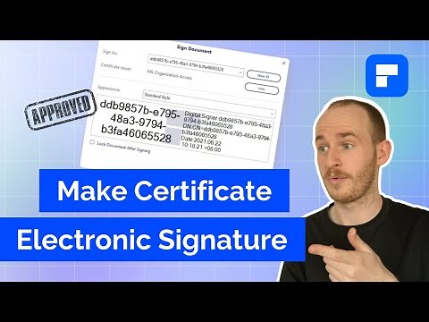 How to make certificate electronic signature on PDF