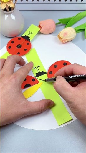 Make A Little Ladybug That Can Flap Its Wings In 20 Seconds | Cute And Useful Diy | Very Simple Craf