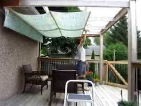 DIY Retractable Pergola Canopy Awning