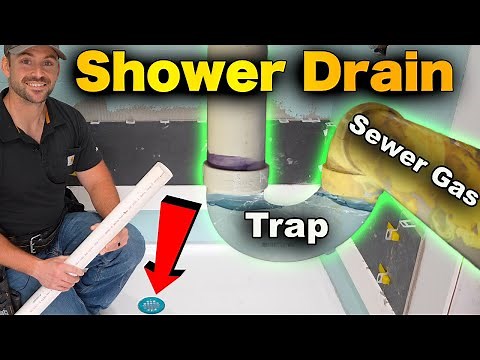 How To Plumb A Shower Drain - Connecting Shower Drain To Plumbing