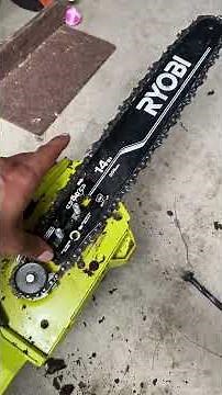 Ryobi chainsaw chain repair/replacement #power tools #tips and tricks