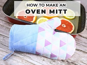 How To Make An Oven Mitt - FREE Pattern And VIDEO ⋆ Hello Sewing