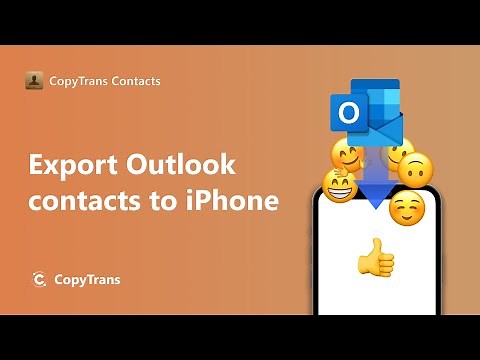 Export Outlook contacts to iPhone