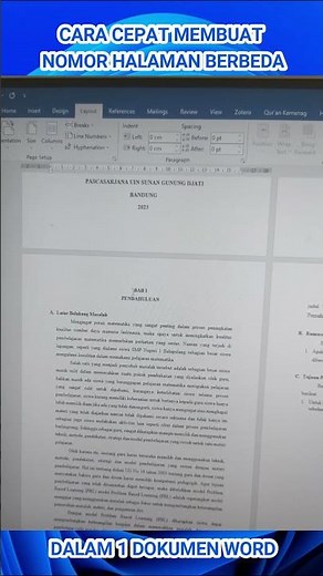 Cara Membuat Nomor Halaman Berbeda dalam Satu Dokumen di Microsoft Word