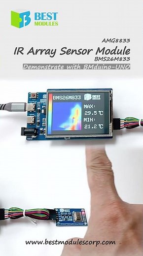 #Shorts AMG8833 IR Array Sensor Module BMS26M833 BMduino UNO