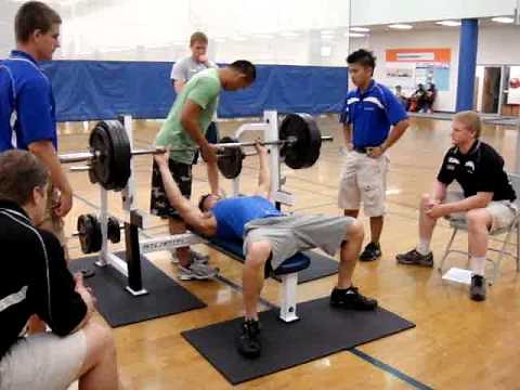 2009 UF max Bench Press Competition: 385lbs at 153 body weight.