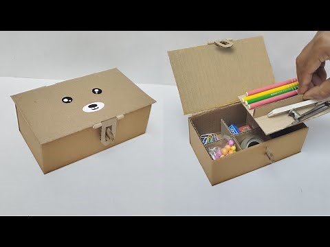 How to make cardboard box at home | DIY cardboard box