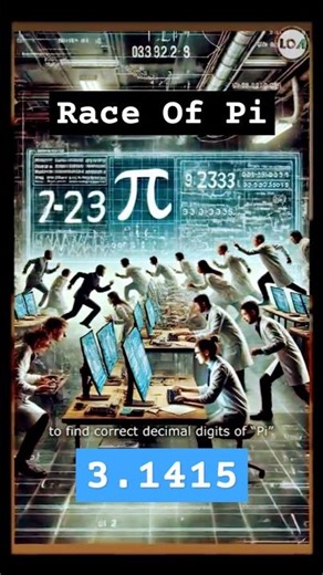 Race of π — History of the Pi Symbol #ytshorts #history #learnopedia