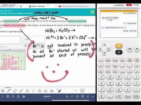 ALEKS: Solving limiting reactant problems in solution