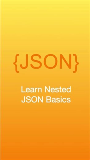 Learn Nested JSON Basics #json #coding #developer #techlife