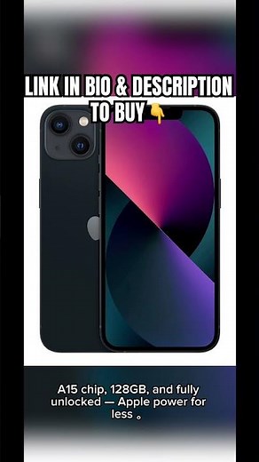 Apple iPhone 13 (128GB, Midnight) –Unlocked & Renewed