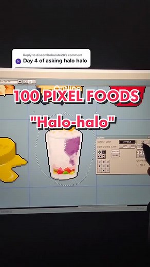 How to Draw Halo-Halo: Pixel Art Process