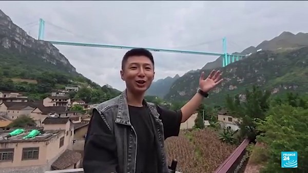 China: World's tallest bridge opens in Guizhou Province • FRANCE 24 English