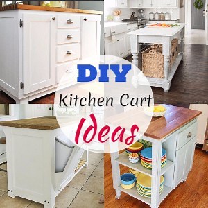 25 DIY Kitchen Cart Ideas For Storage & Organization - DIYnCrafty