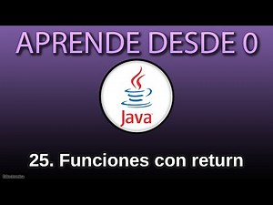 Funciones con return | ¿Qué hace return? | Ejemplo de return en Java