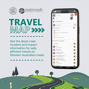 9.9K views · 16 reactions | Hitting the road?  Plan ahead with our Travel Map this summer, and check for road closures, road conditions, rest areas and more! We wish everyone a safe and efficient road trip.   www.mainroads.wa.gov.au/travelmap/ | Main Roads Western Australia | Facebook