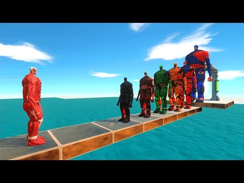 Colossal Titan vs 10 Levels of Evolution Colossal Titan – ARBS Size Comparison