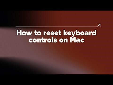 How to reset keyboard controls on Mac
