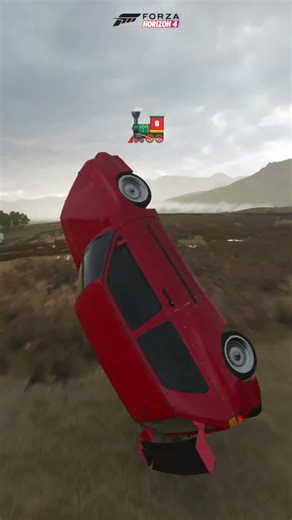 boom la Volkswagen le train 😂🚂🚘😂 dans Forza horizon 4 😂 #fh4 #train #glitch