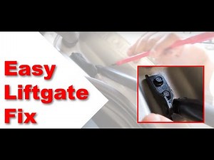 How to easily fix the tail gate lift support - hatch back door won't open.