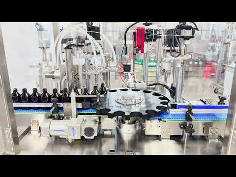 AILE Cosmetic 3 Heads Magnetic Pump Filling Liquid Filling Capping Line (10-250ML)(test)