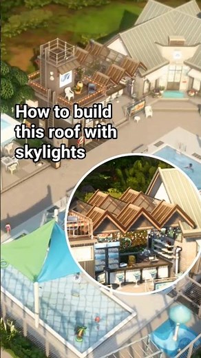 Sims 4 roof tutorial 🛠️ #thesims4