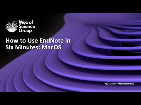 How to use EndNote X9 in six minutes: macOS