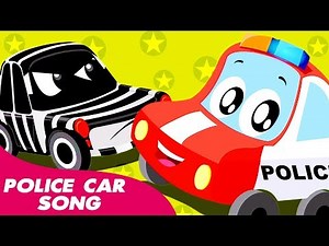 Police Car Song | Little Red Car | Cartoon by Kids Channel