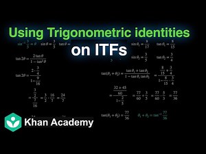 Trig identities on ITFs (Hinglish)| Inverse Trigonometric Functions | Grade 12 | Math | Khan Academy