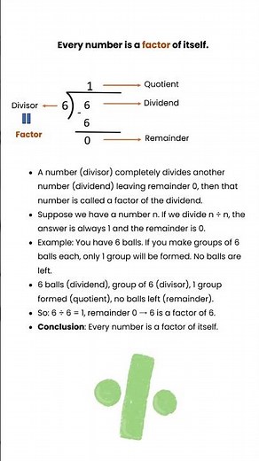 Factors, Dividend, Divisor, Quotient & Remainder | Numbers & Divisors