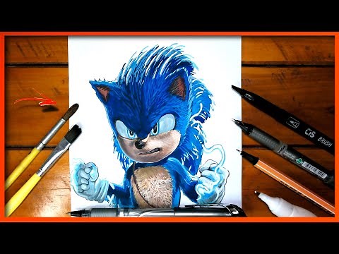 HOW TO DRAW SONIC from Movie 2