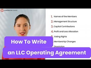How to Write an LLC Operating Agreement [8 EASY steps]