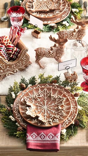 Pottery Barn on Instagram: "Spice up your table in the sweetest way possible with our newest Gingerbread Collection pieces 🤎 Tap our link in bio to shop the full collection."