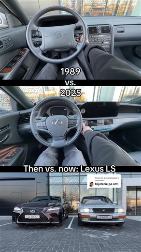 Replying to @David Zoldos bijuterie atunci, bijuterie acum. Lexus LS then vs. now, 1989 vs. 2025, coloana de direcție reglabila electric, cu funcție tilt away. Le-am găsit la @Toyota Pitesti-Next.Automobile la noul showroom Lexus Iaşi Est.