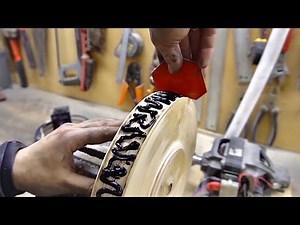 Incredible machine made of wood and metal