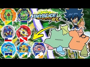 BRAZILIAN NORTH STATES BEYBLADE COMBOS! Beyblade Burst Brazil Sparking GT