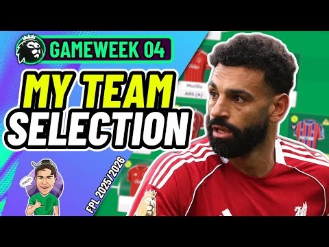 FPL GW4 | MY TEAM SELECTION! ✅ | Fantasy Premier League 2025/2026!