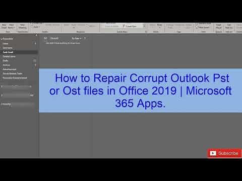 How to Repair Corrupt Outlook Pst or Ost files in Office 2019 | 2021 | Repair Microsoft 365 Apps.