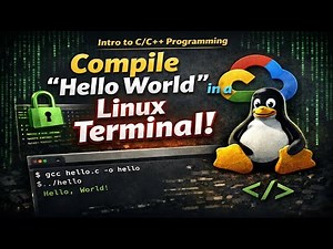 Compile hello world in a Linux terminal