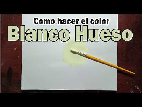 Como hacer el color Blanco Hueso