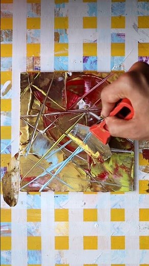 Step by Step Abstract Acrylic Painting on Canvas for Beginners