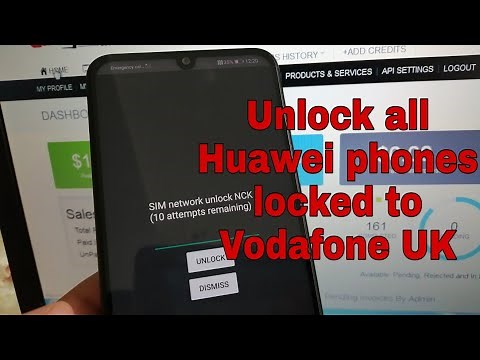 Huawei PSmart 2019 unlock network, Vodafone UK.
