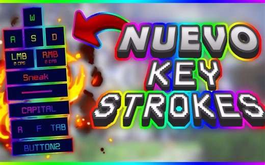 我的世界：至尊炫酷按键显示V5KeystrokesMod！你值得拥有！