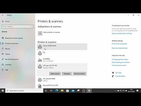 Cara setting default printer di windows 10