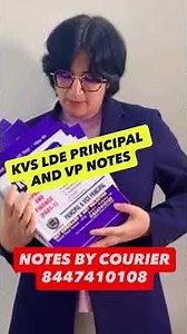 KVS LDE Principal and Vice Principal Notes By Courier PAN India Delivery:- 8447410108 #Kvs #Kvslde